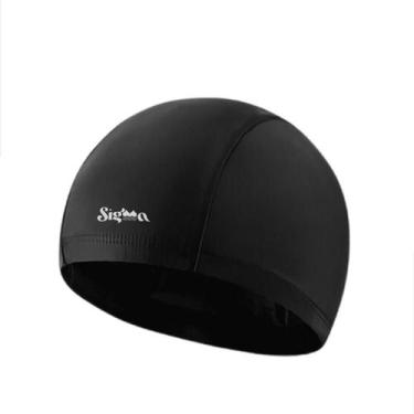 Imagem de Touca De Natação Infantil Tecido Cobre Orelha Prende Cabelo Hidroginás