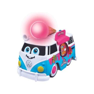 Imagem de Van de Brinquedo Sorvete Volkswagen - Magic Ice Cream Bus Bburago