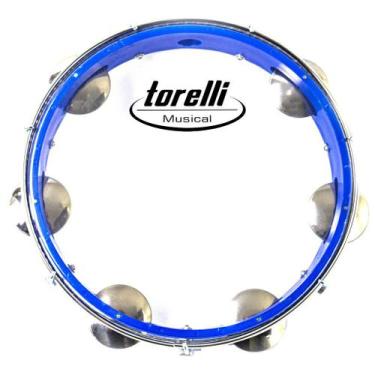 Imagem de Pandeiro 10 polegadas Injetado - Pele Náilon Transparente -- TORELLI /
