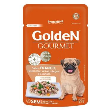 Imagem de Ração Úmida Golden Gourmet para Cães Adultos Pequeno Porte Frango 85g 