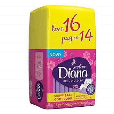 Imagem de Absorvente Diana Active Suave Com Abas