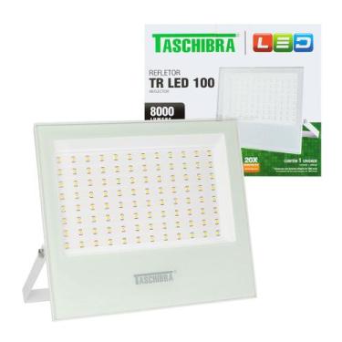 Imagem de Refletor Taschibra TR LED 100W Branco, Luz Quente 3000K