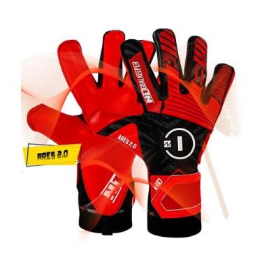Imagem de Luva de Goleiro Profissional N1 Ares - N1 Goalkeeper Gloves, 11, Verme