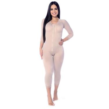 Imagem de Body Cinta Macaquinho Longo Pós Cirúrgico Operatório Lipoaspiração Lip