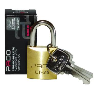 Imagem de Cadeado pado latão maciço reforçado original lt-25mm