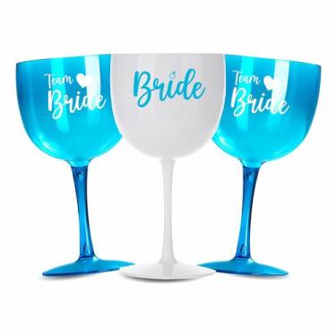 Imagem de Kit 15 Taças Gin 580ml acrilico Personalizada Despedida de Solteiro - 