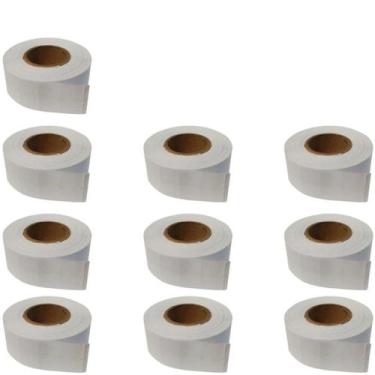 Imagem de 10 Rolos Etiqueta Refil Etiquetadora Fixxar Cis VMP Mx 5500 Cada Rolo 