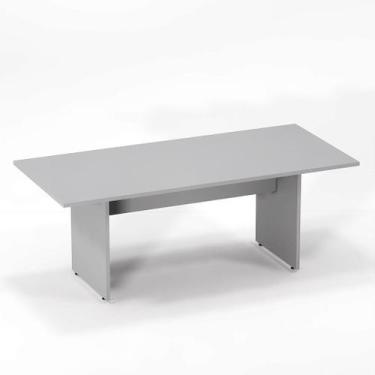 Imagem de Mesa Reunião Pé Painel P25 Pandin 2,6 M Cinza