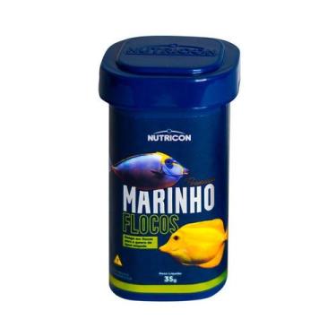 Imagem de Ração Nutricon Marinho Flocos para Peixes - 35g - Nutricon Pet