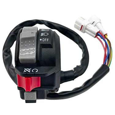 Imagem de Mati interruptor de controle de guidão esquerdo para inicialização do farol interruptor 4KB-83973-21-00 para Yamaha Grizzly 125 YFM125 Raptor 125/250 Wolverine YFM350F Warrior 350 YFM350X Rastreador de urso 250 YFM250X