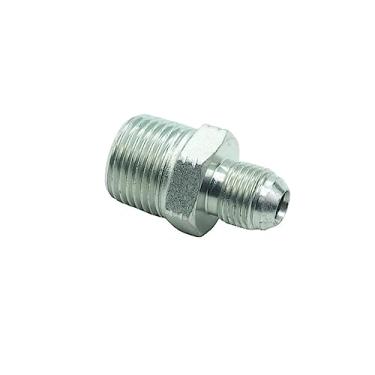 Imagem de CDQBWKJGFJ 1 peça adaptador de tubo 3/20.3 cm macho 37° Flare JIC x 1/5.1 cm macho NPT aço hidráulico encaixe