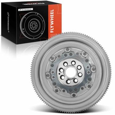 Imagem de A-Premium Volante de massa dupla compatível com Audi A3 (Quattro) 2010-2013 e Volkswagen Jetta 2012-2018, Beetle 2012-2016, CC, Eos, GTI, L4 2.0L, transmissão automática de embreagem dupla,