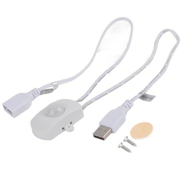 Imagem de Interruptor para LED Interface USB PIR Sensor de Movimento Detector de Economia de Energia Iluminação Ativada por Movimento (WHITE)