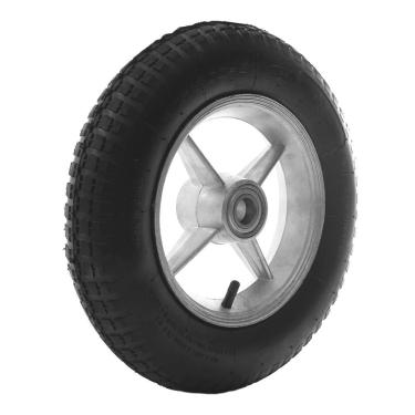 Imagem de Roda de Alumínio 8” com Pneu e Câmara 325×8 - Rodaleve RL-201S6205