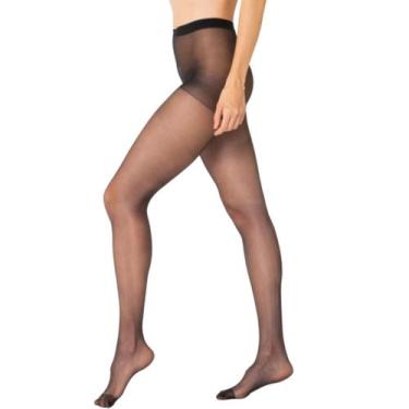 Imagem de Meia Calça Fem Trifil Adherence Fio 15 Com Elastano Clássica, Preto, G