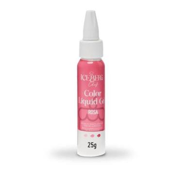 Imagem de Corante Rosa Liquid Gel 25g Iceberg Chef Original