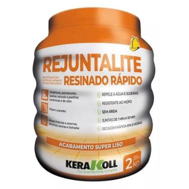 Imagem de Rejunte Resinado Secagem Rápida Rejuntalite 2kg Kerakoll Antracite Gra