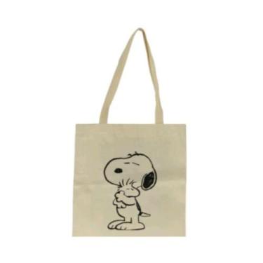Imagem de Bolsa Ecobag 100% algodão Estampa SNOOPY PAI  - CARIOCA MAIS