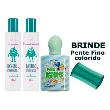 Imagem de 1 Shampoo + 1 Recondicionador Piolhos Arruda e Citronela + 1 Colônia I