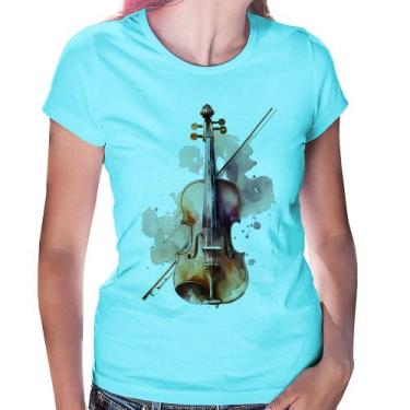 Imagem de Baby Look Violino - Foca na Moda, Azul claro, M