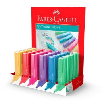 Imagem de Caneta Marca Texto Highlighter 46 6 Cores Pastel - Faber Castell