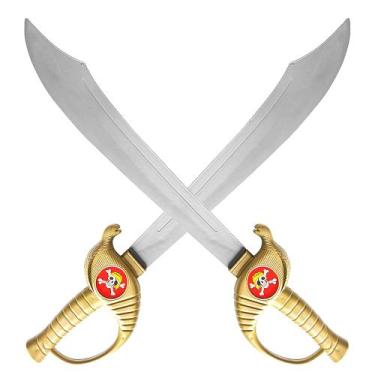 Imagem de 2 Espadas Piratas Caribe Brinquedo Infantil Fantasia Grande - Toy Mast