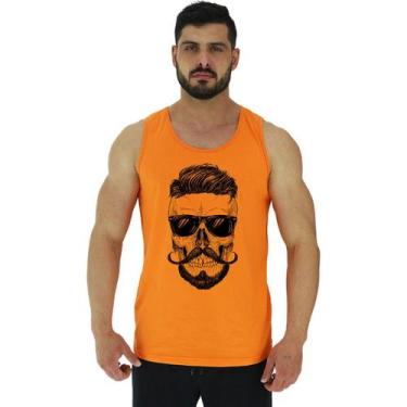 Imagem de Regata Clássica Masculina MXD Conceito Caveira Topete Bigode Francês, 
