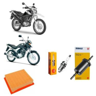 Imagem de Filtro Ar e combustivel Vela Ngk titan 150 fan 150 2011/13