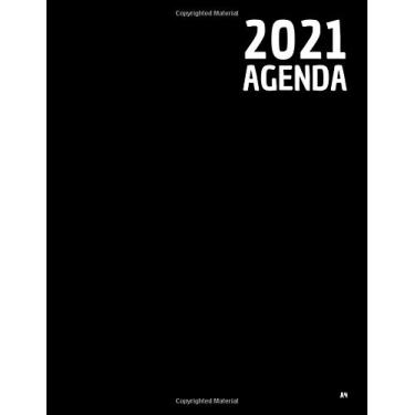 Imagem de Agenda 2021 A4: Agenda Professionale Semplice Nero Settimanale , Appuntamenti Diario Planner Calendario
