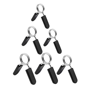 Imagem de Happyyami 18 peças, fivela de halterofilismo, coleiras de mola, halteres, clipes de mola de barra, clipes de mola, coleiras de exercício mais fortes, braçadeiras de barra para halteres, fitness comum,