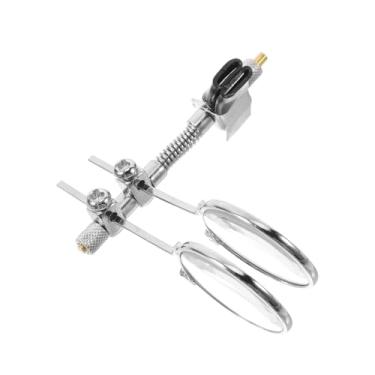 Imagem de DIYEAH Clipe De Lupa Ocular Dupla Na Lupa - Clipe De Lupa De Relojoeiro Lentes De Ampliação Duplas 5X Lupa Steampunk Len Lupa Fabricação De Reparação Lupa Leve