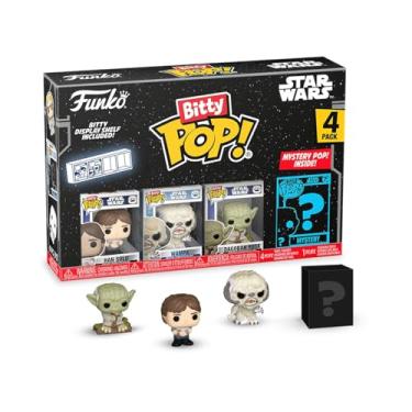 Imagem de Funko Pop Bitty: Star Wars - Han Solo, Wampa, Dagobah Yoda, & Mystery Chase Figure - (Styles May Vary) and A Surprise Mystery Mini Figure - 0.9 Inch (2.2 Cm) Collectable - Gift Idea