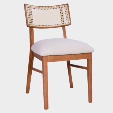 Imagem de Cadeira Durban Estrutura Chocolate Vários Tecidos em Linho e Veludo - 