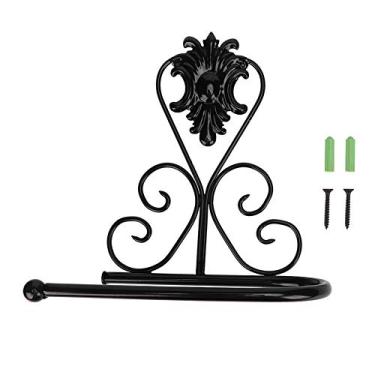 Imagem de Suporte de Toalheiro de Papel Sob o Armário, Parede Montado Em Parede Fosco Preto Papel Toalha de Toalha Sob o Armário de Papel Toalheiro de Papel Higiênico Papel de Papel de