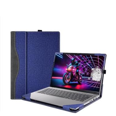 Imagem de Capa para laptop para Lenovo Yoga 7 2 em 1 de 14 polegadas 14AHP9 e Yoga 7 2 em 1 14IML9 [não serve para Yoga Pro 7 Series], capa protetora de couro sintético para notebook com suporte para caneta