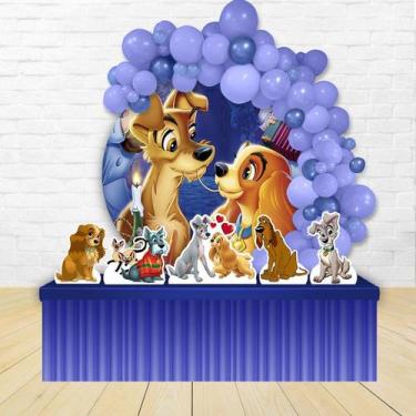 Imagem de KIT FESTA KIT FESTA PAINEL REDONDO Decoração Infantil A Dama e o Vagab