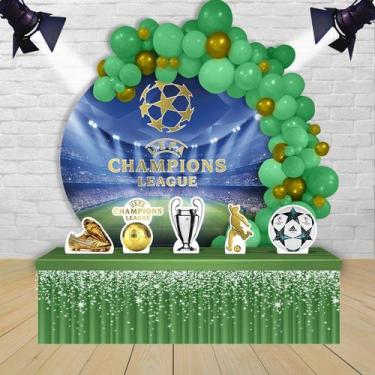 Imagem de kit festa painel redondoDecoração Champions League UEFA 1,50 Diâmetro 