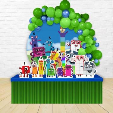 Imagem de kit festa painel Redondo Decoração Numberblocks  1,50 Diâmetro-IMPAKTO