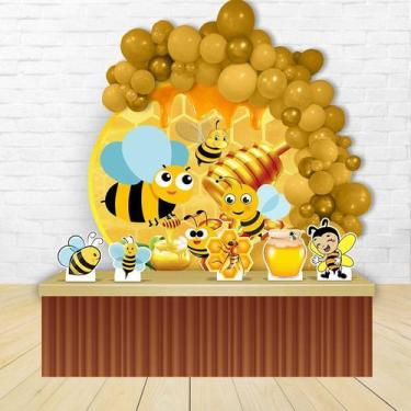 Imagem de KIT FESTA KIT FESTA PAINEL REDONDO Decoração Abelhinha - IMPAKTO VISUA