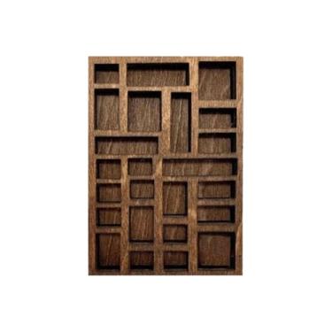 Imagem de Milageto Mini -buginha miniature mini suporte de jóias, prateleira de exibição em miniatura, portátil, de de organizador liso bandeja de madeira, C