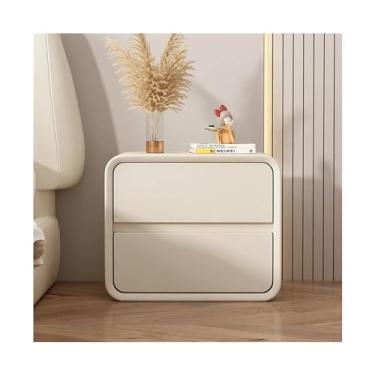 Imagem de LICONG-2020 Mesa de cabeceira estilo moderno de madeira para quarto de dormir, armário de armazenamento, mesa de canto de hotel, moldura de cabeceira (01)