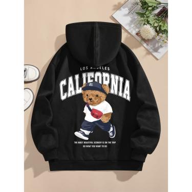 Imagem de Blusa Moletom Feminina com Capuz Urso California
