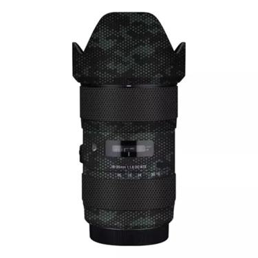 Imagem de Película protetora premium para lente de câmera Sigma 18-35 mm F1.8 DC HSM Art apto para Canon Mount Camera Skin Vinyl Wrap Film Body Protective Decal Coat (Mamba Green)
