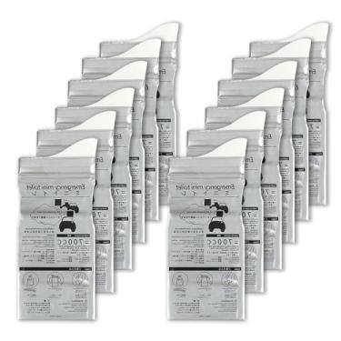 Imagem de Bolsa de urina descartável portátil 700ml Viagem Saco super absorvente à prova de vazamentos para acampamento Caminhando engarrafamento de emergência homens idosos idosos (12 pacote)