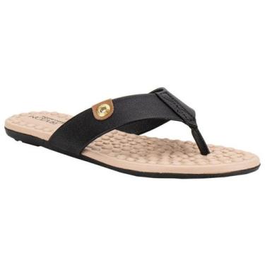 Imagem de Chinelo Modare Comfort Palmilha Massageadora Feminino Preto, Preto, Ca