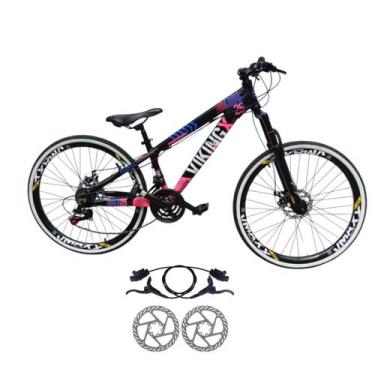 Imagem de Bicicleta Aro 26 Aluminio 21 Velocidade Vikingx Tuff 25 Freio Disco Hi