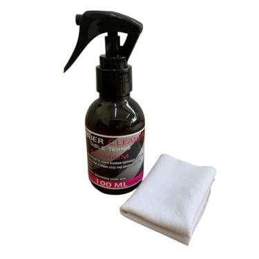 Imagem de limpador tênis mesa ping pong efeito spin limpeza profunda spray - revitalizador de borracha pingue pongue top oficial drivespin 100ml - manutenção raquete profissional - esponja limpadora
