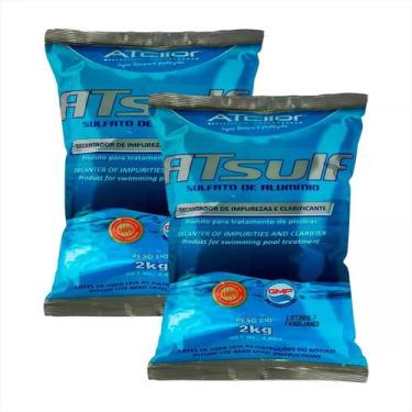 Imagem de Sulfato Alumínio Decantador Clarificante Piscina 2kg Kit C/2 - Atcllor