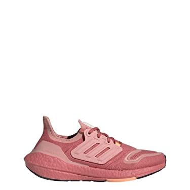 Imagem de adidas Tênis de corrida feminino Ultraboost 22, Vermelho (Wonder Red/Wonder Mauve/Bliss Orange), 7.5