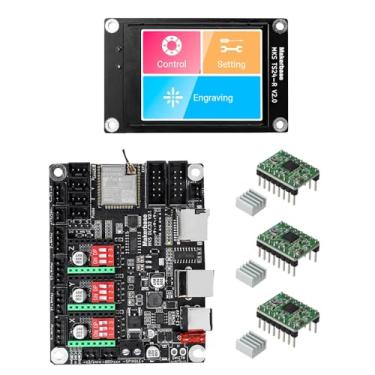 Imagem de YUTREES MKS DLC32 v2 32bits GRBL Offline Wifi Controller TS35-R LCD Display CNC3018 MAX PRO Kits de atualização para máquina de gravação a laser CNC (Package*6)